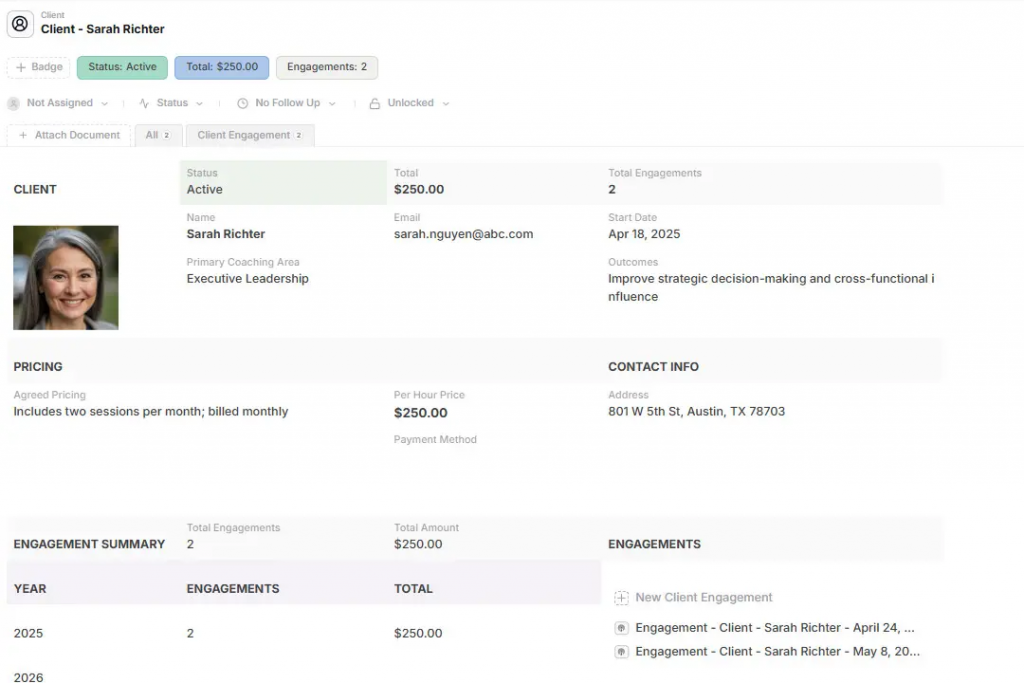 AnyDB client management template