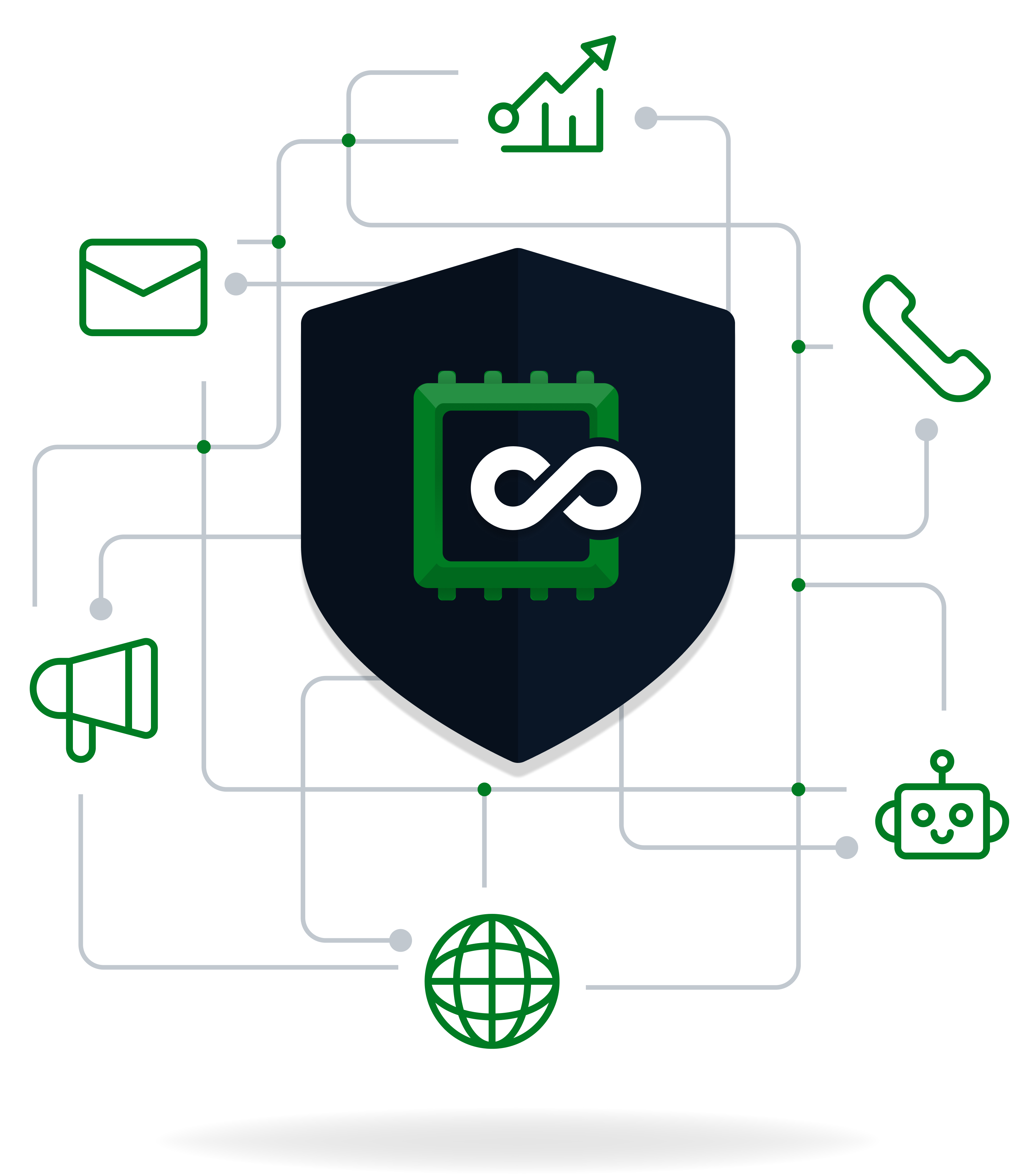 AnyDB CRM connects accounts, opportunities, customer activity, and billing