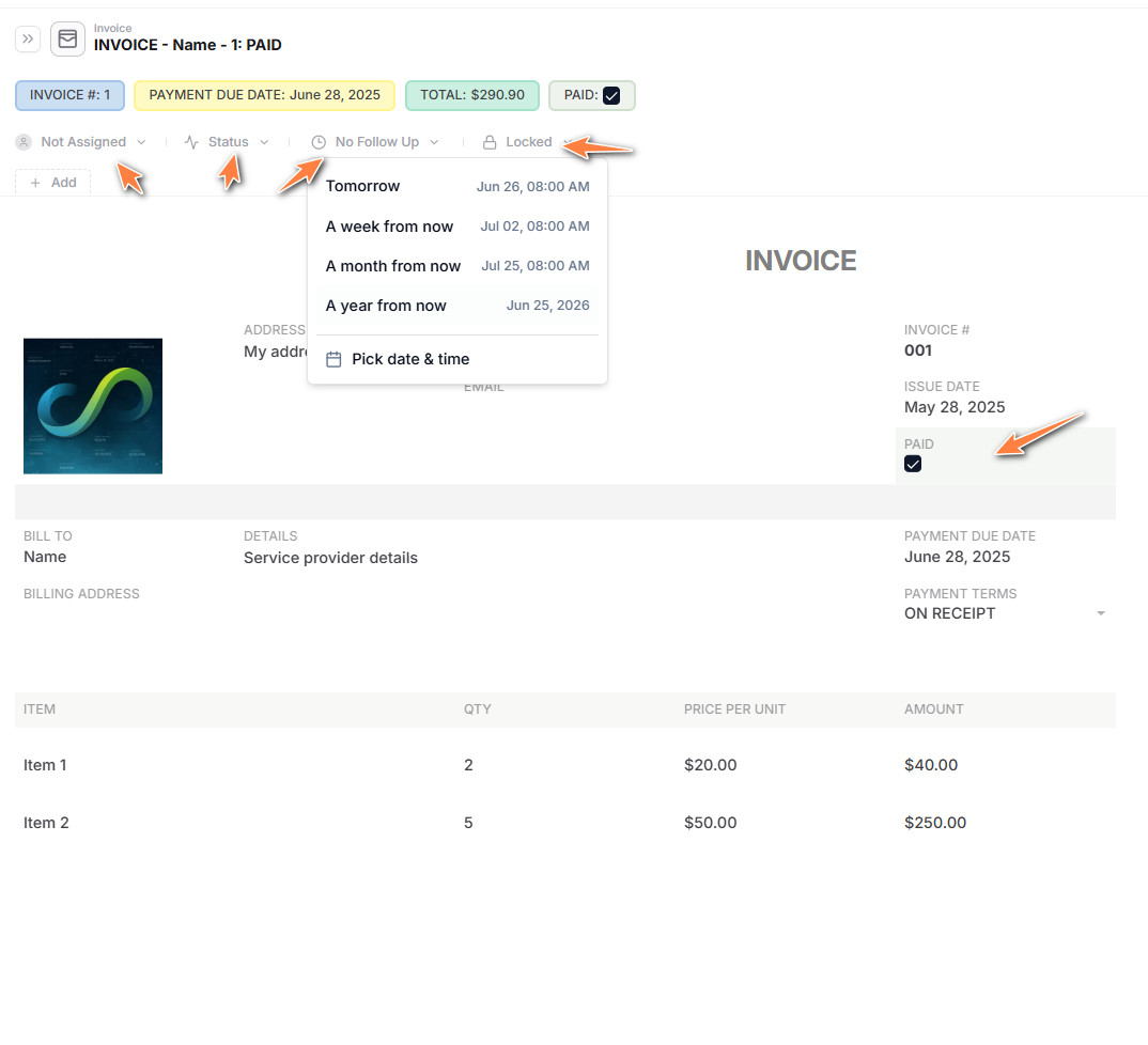Invoice Management