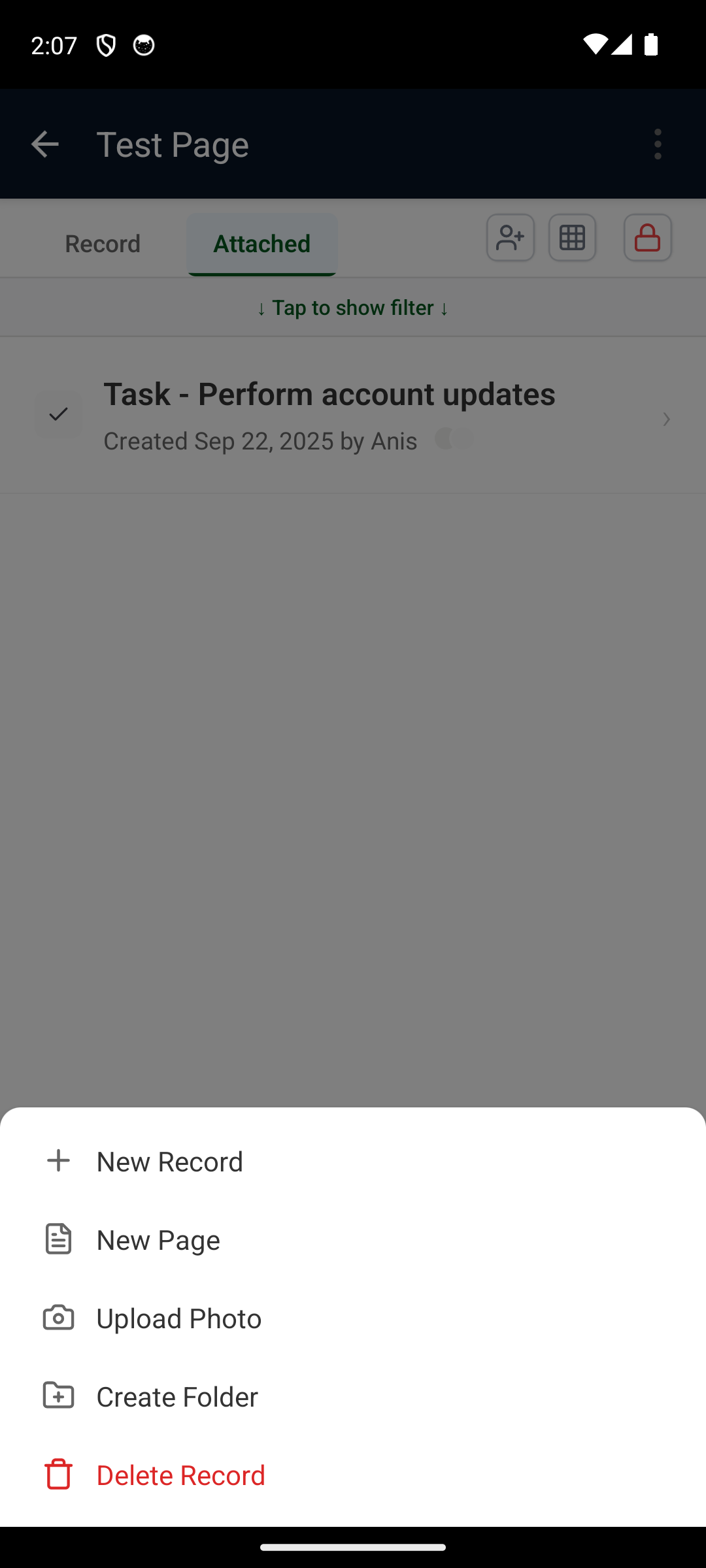 AnyDB New Attachment