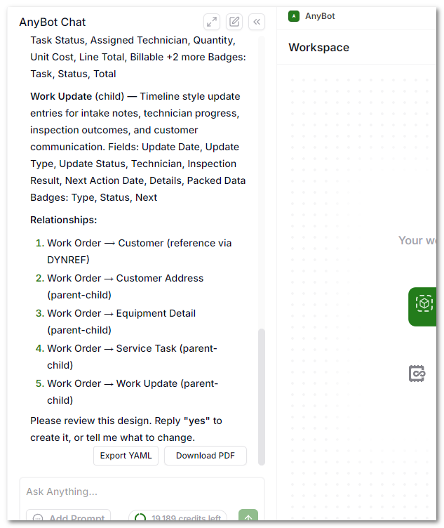 AnyBot Solution Creation