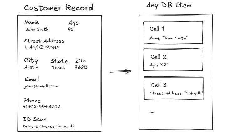 AnyDB Item Example