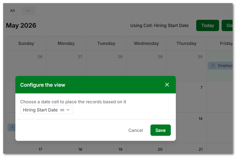 AnyDB Change field in View