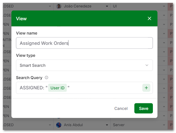 AnyDB Dynamic View User Variables