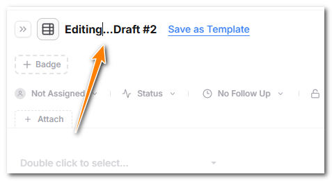Edit AnyDB Document Name