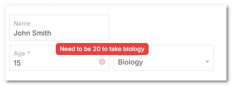 AnyDB Required Cell
