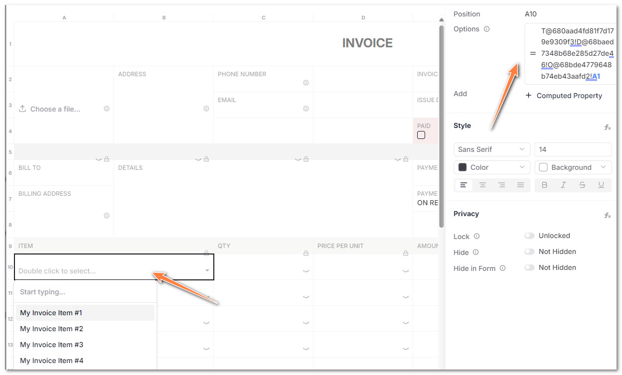 anydb_set_dynamic_options_formula