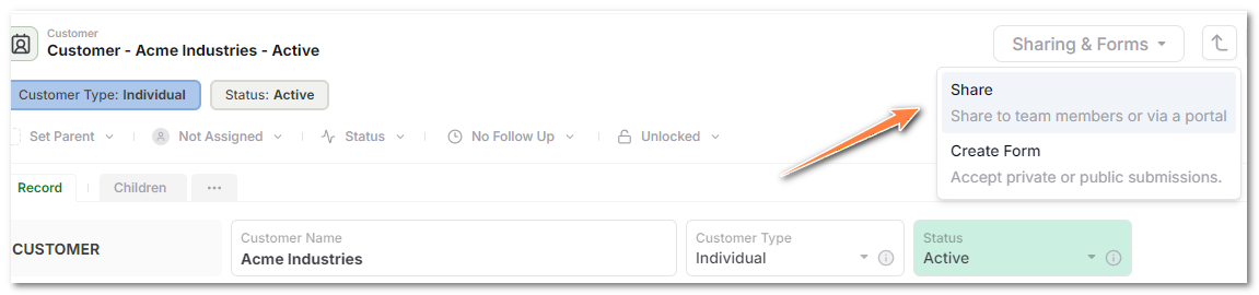 Placeholder for inviting a portal guest