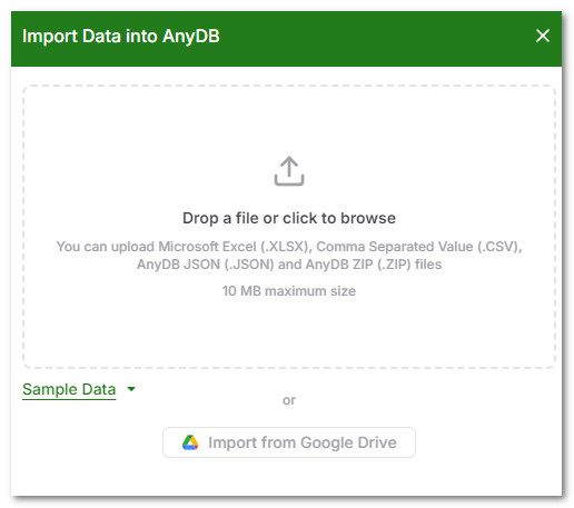 New Template Creation from Existing XLSX or CSV file
