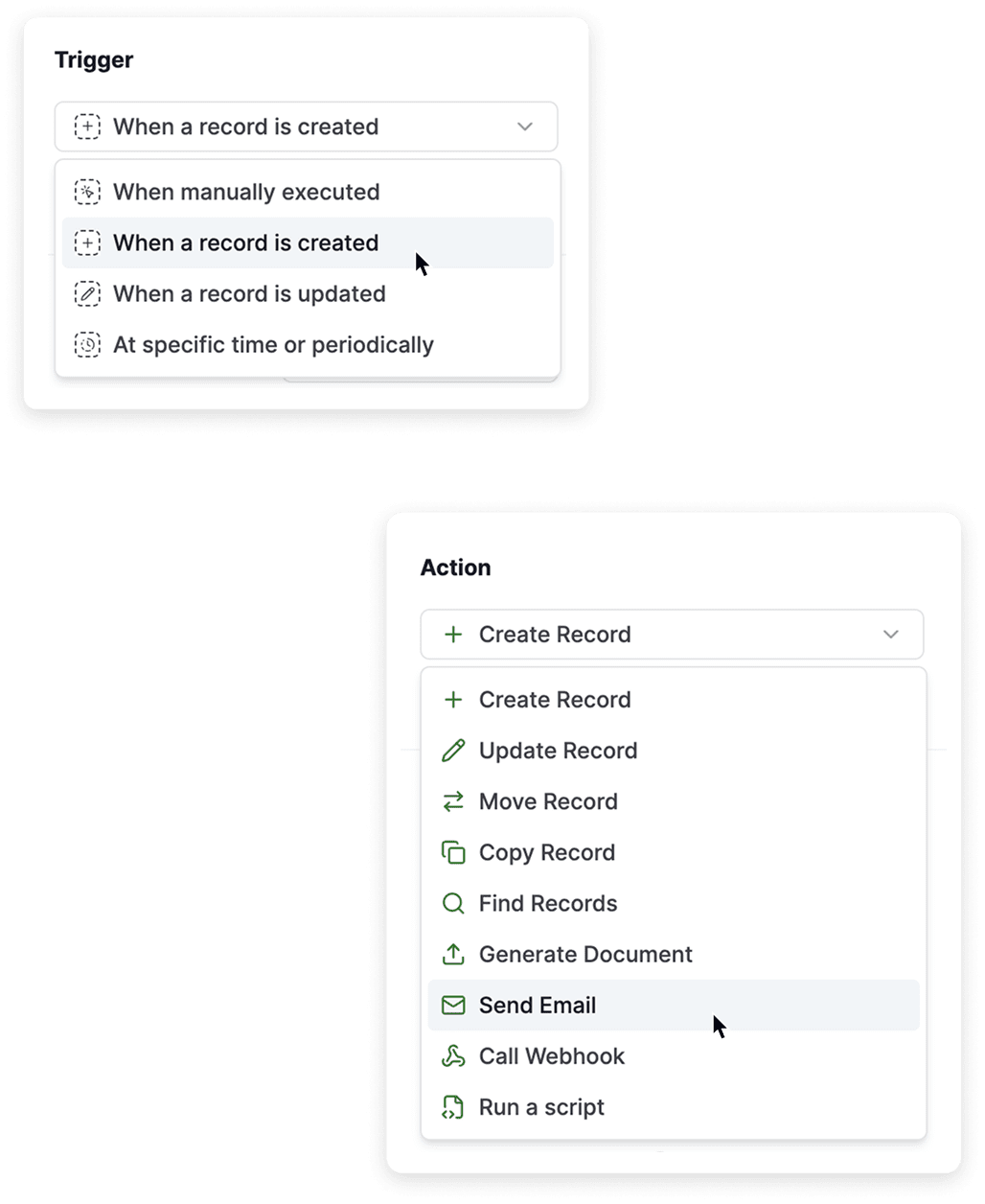 Placeholder for automation triggers